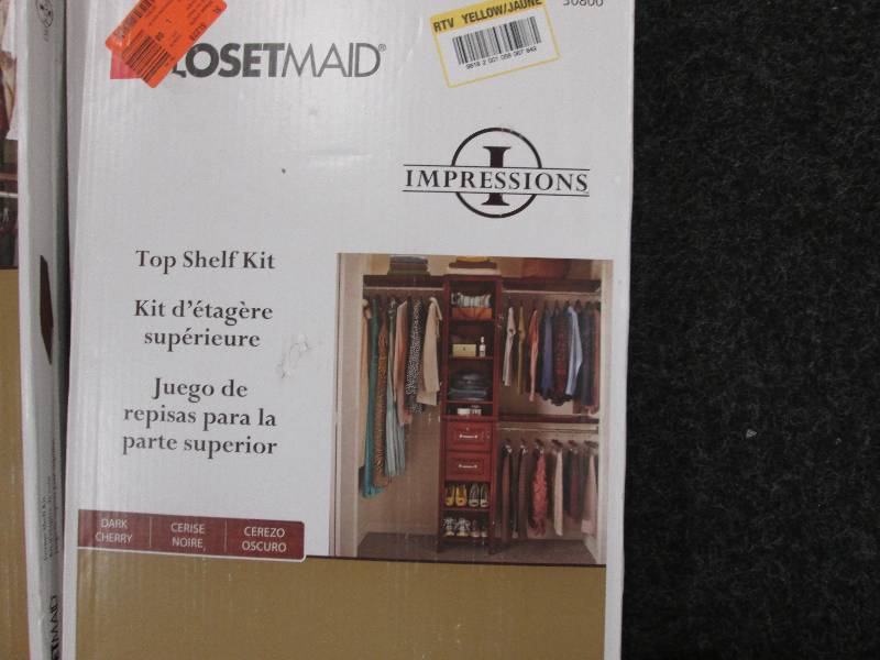 lot 123 image: Closet Maid Top Shelf Kit...