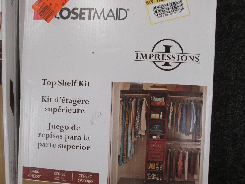 lot 124 image: Closet Maid Top Shelf Kit...