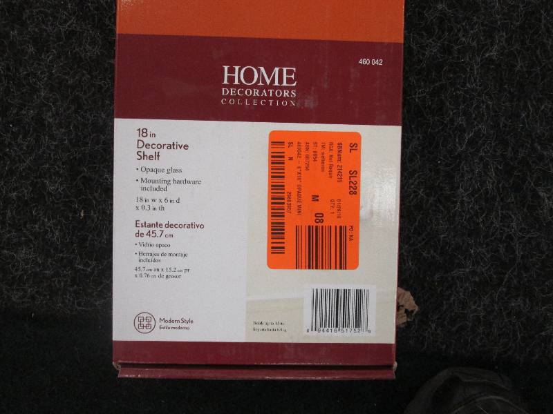 lot 125 image: Home Decorators 18 inch decorative ...