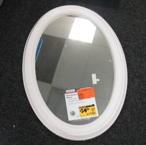 lot 129 image: Stanley Oval Frame Mirror 21 W X 3...