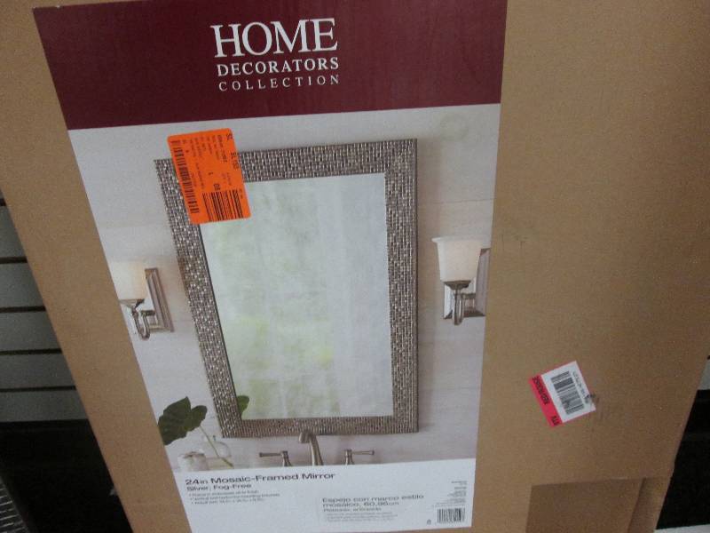 lot 137 image: Home Decorators Mosaic Framed Mirro...