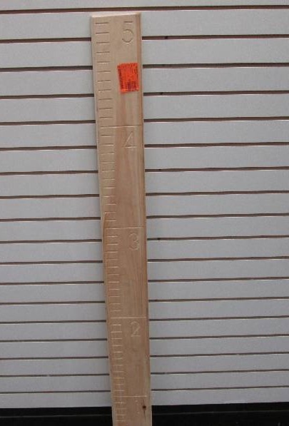 lot 138 image: Kids Growth Chart wooden...