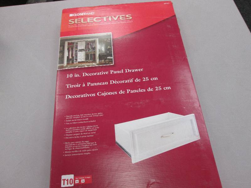 lot 141 image: Closet Maid Selectives 10 inch Deco...