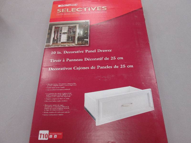 lot 142 image: Closet Maid Selectives 10 inch Deco...
