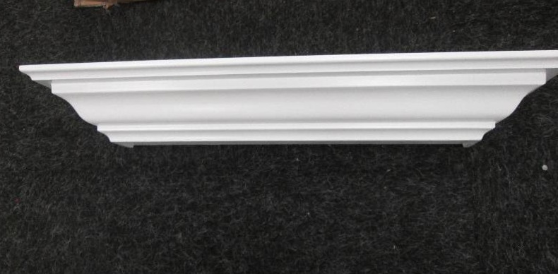 lot 149 image: 18 inch white decorative shelf...
