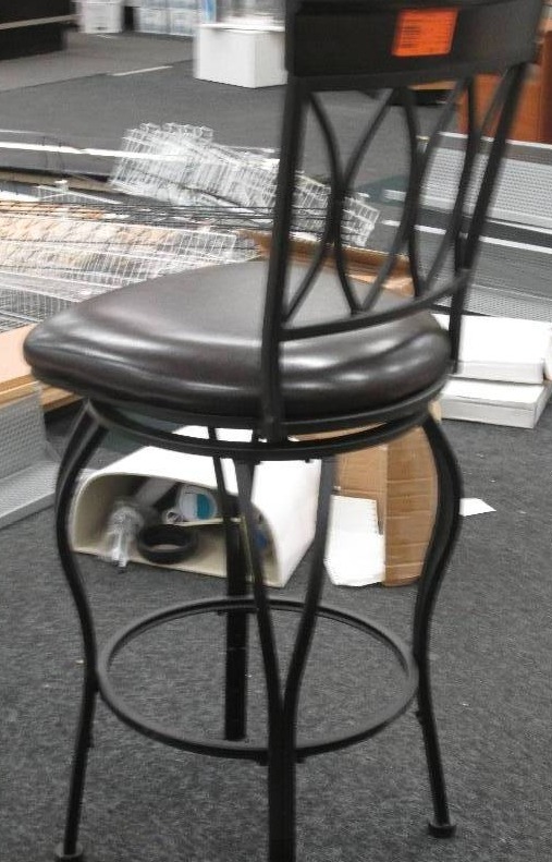 lot 153 image: Expresso swivel bar stool...