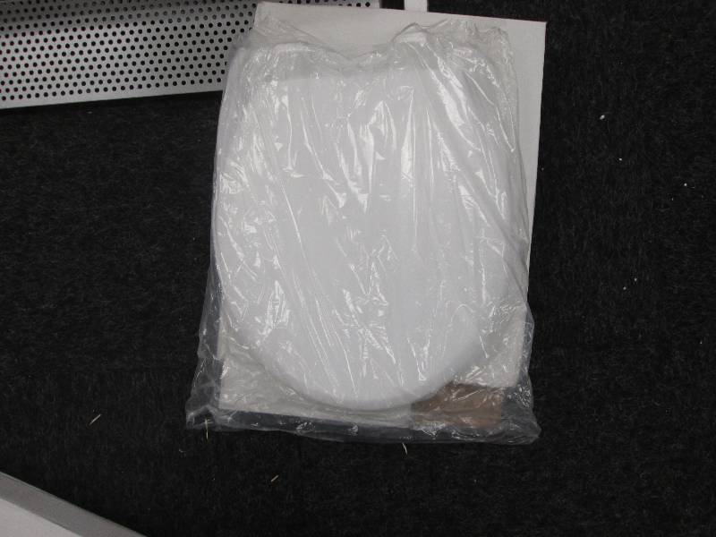 lot 156 image: White Toilet Seat...