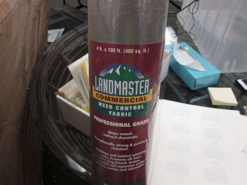 lot 161 image: Commercial Weed Control Fabric 4 ft...