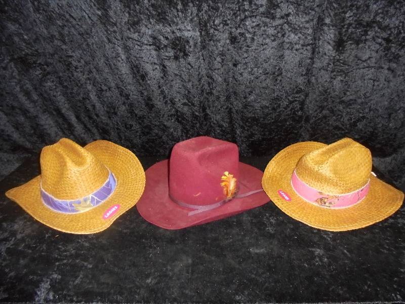 lot 31 image: Lot - Cowboy Hats - Eddy Bros, Signatures, Size 6 34