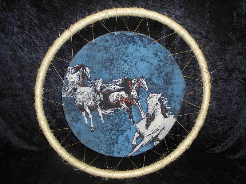 lot 58 image: Horse Themed Dream CatcherMandala