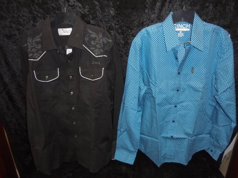 lot 66 image: Pair - Western Shirts, Adikto & Cinch, Size M