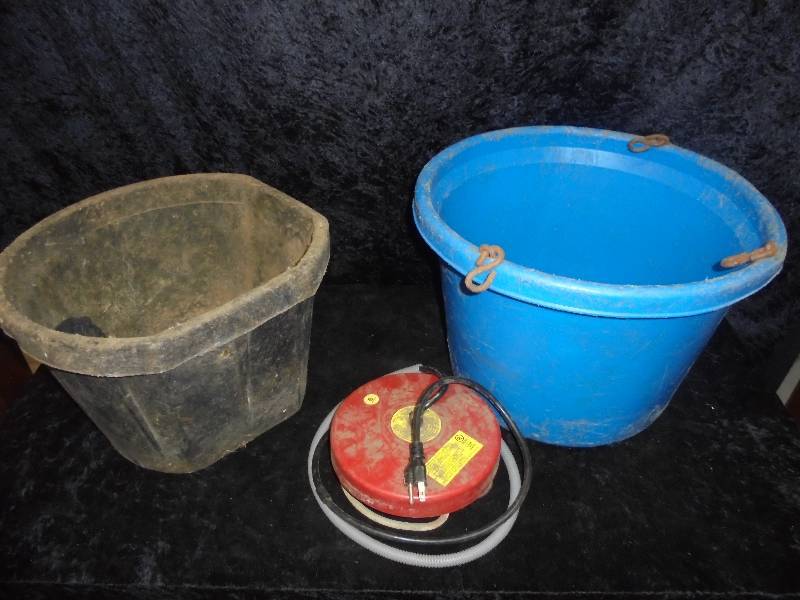 lot 107 image: Lot - Buckets, Heater