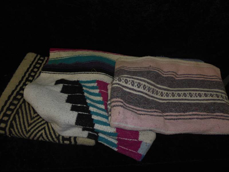 lot 138 image: Lot - 3 Saddle Blankets