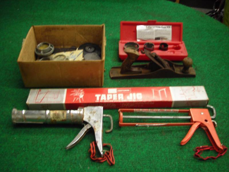 Block Plane, Taper Jig, Caulking gun, More