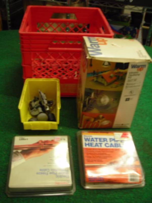 Heat Lamp, 3 Tubing cutters, 2 Electric Water Pipe Freeze Protection Cables (New)