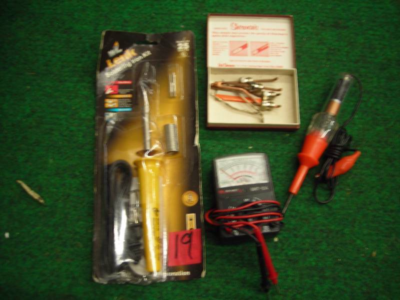 New Soldering Iron, Continuity Tester & Multimeter