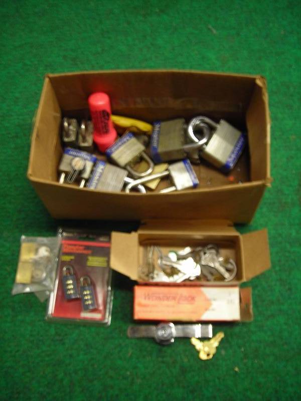 Assortment Of Locks & Keys Not All Matching