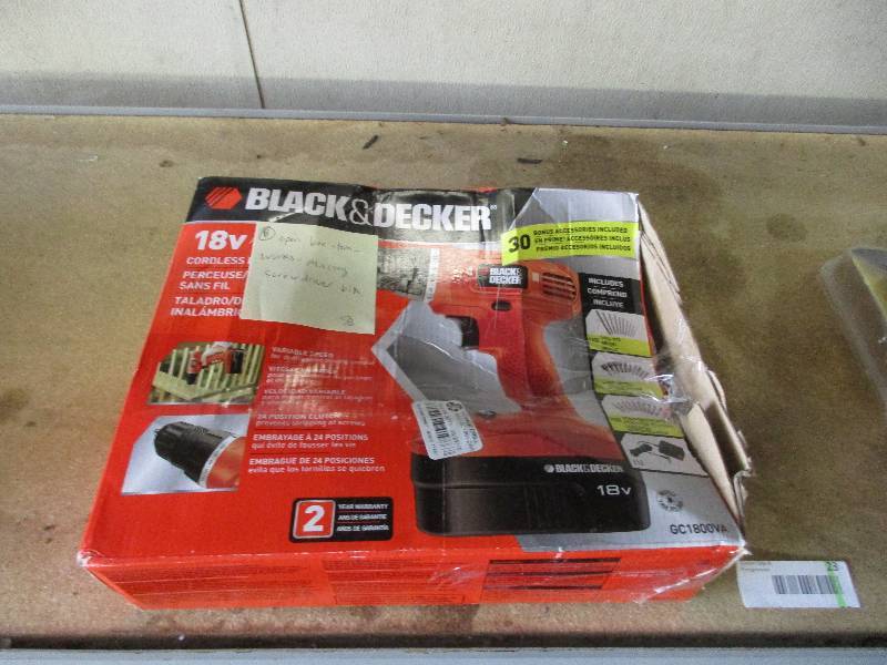 Black & Decker 18V Drill