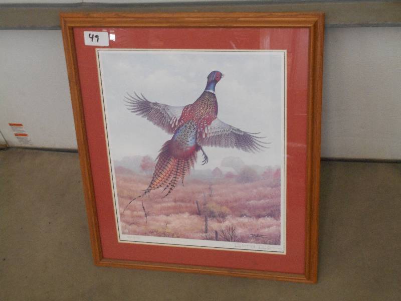 lot 49 image: Robert Richart #357950 Framed--Sig...