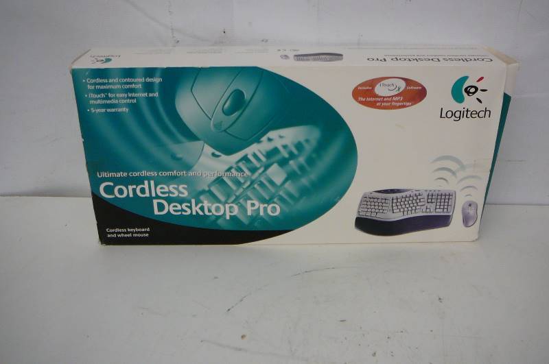lot 17 image: Logitech Cordless Keyboard & Mouse