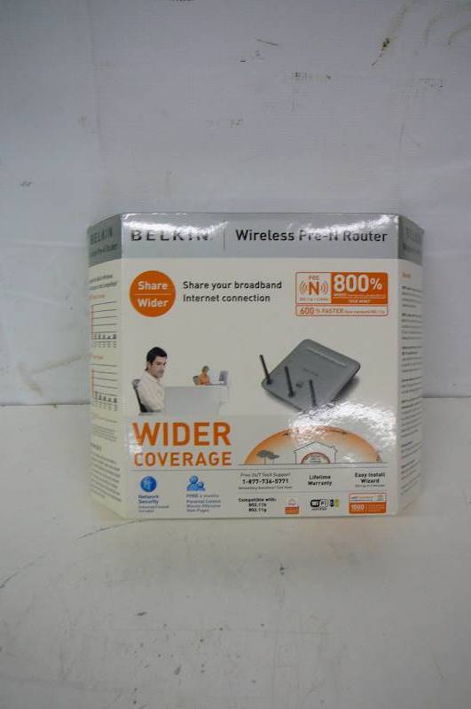 lot 24 image: Belkin wireless pre n router