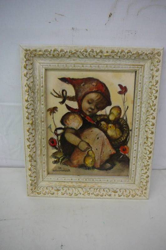 lot 44 image: Hummel Picture Framed West German 11 x 13