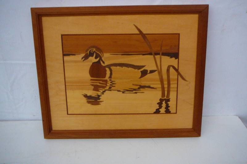 lot 46 image: Framed Wood Duck 16 x 13