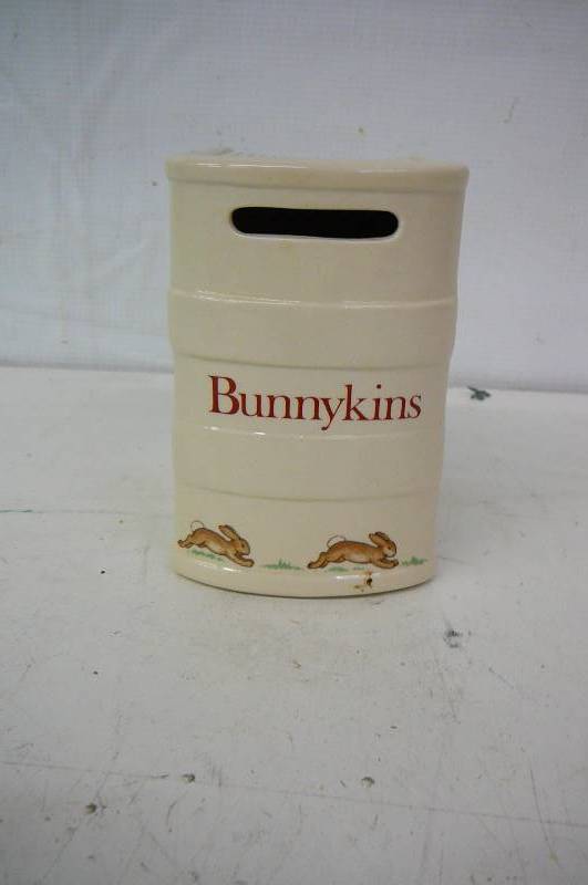lot 56 image: Bunnykins Bank 4 14 x 2 12 4 14