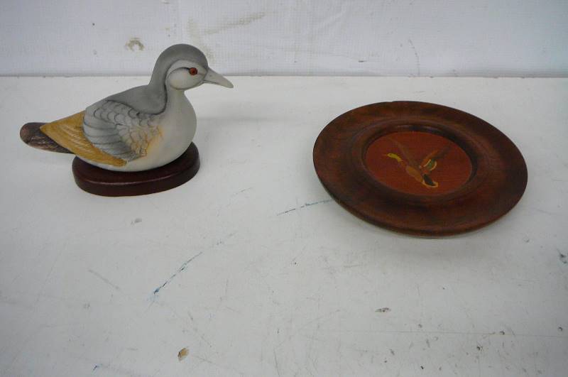 lot 78 image: Mallard Coaster, Wooden bird