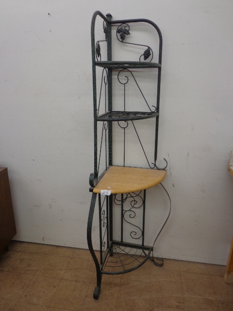 Corner shelf stand