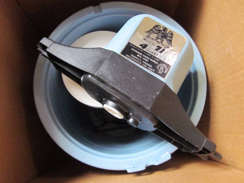 Wine Bottles, Enamel Dish Pans, and Ice Cream Maker