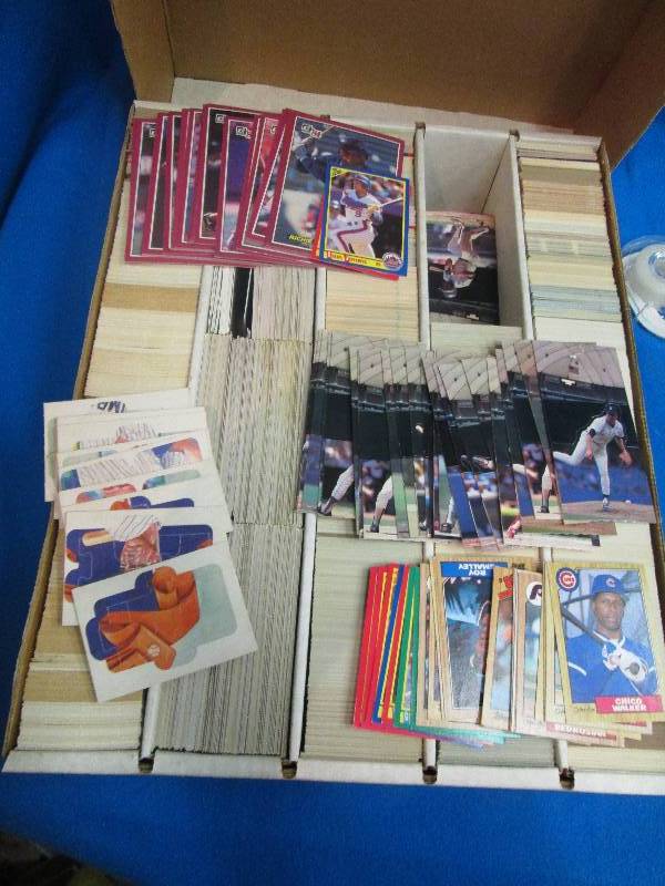 large box full of assorted baseball...