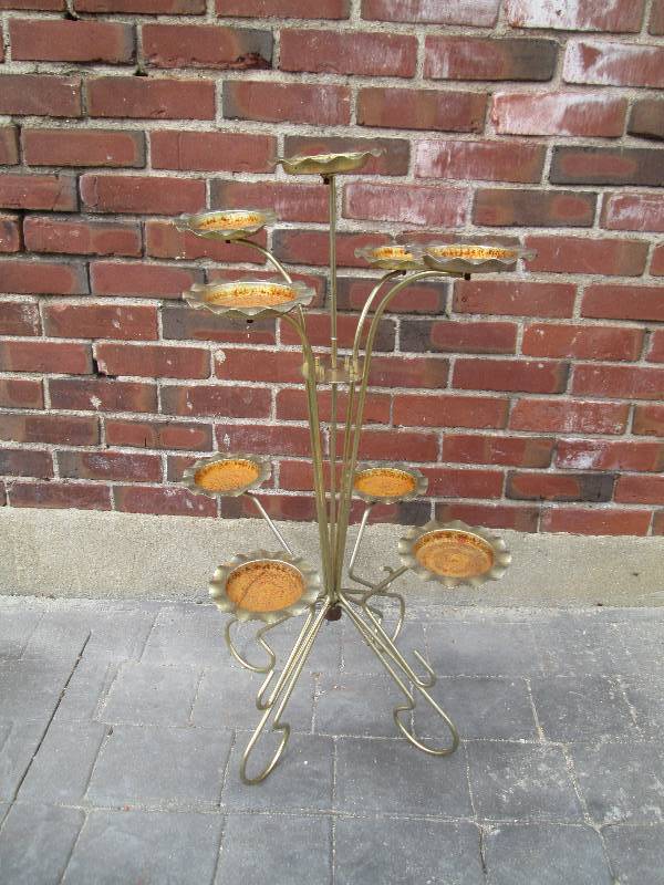 9 slot candle holder-  metal frame ...
