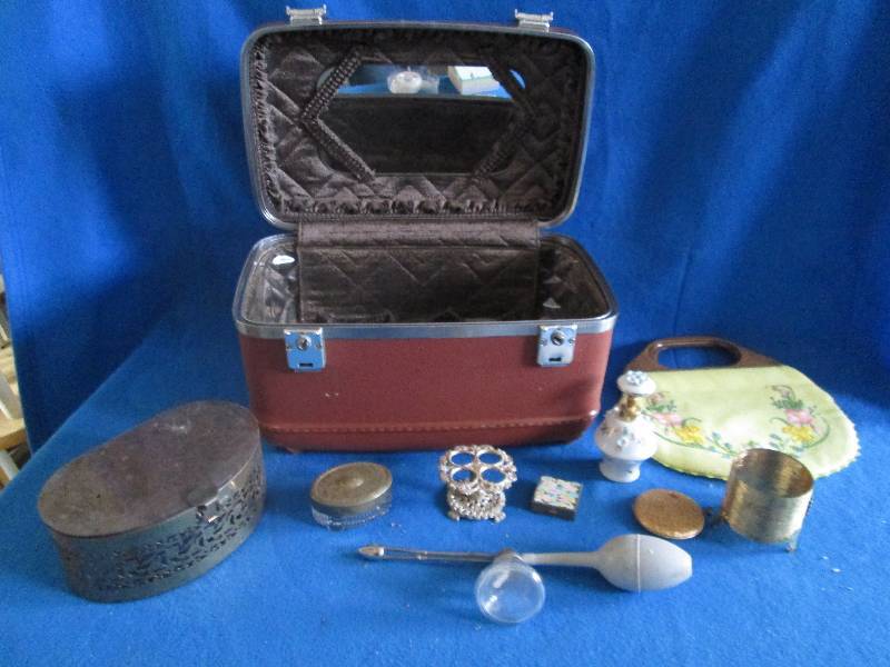 vintage jewlery box with beauty rel...