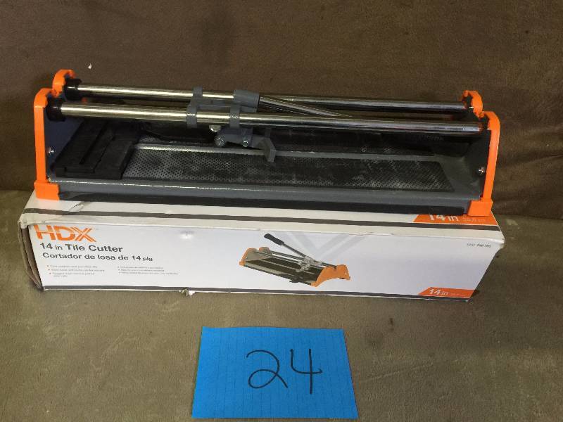 lot 24 image: HDX 14 in. Rip Ceramic Tile Cutter