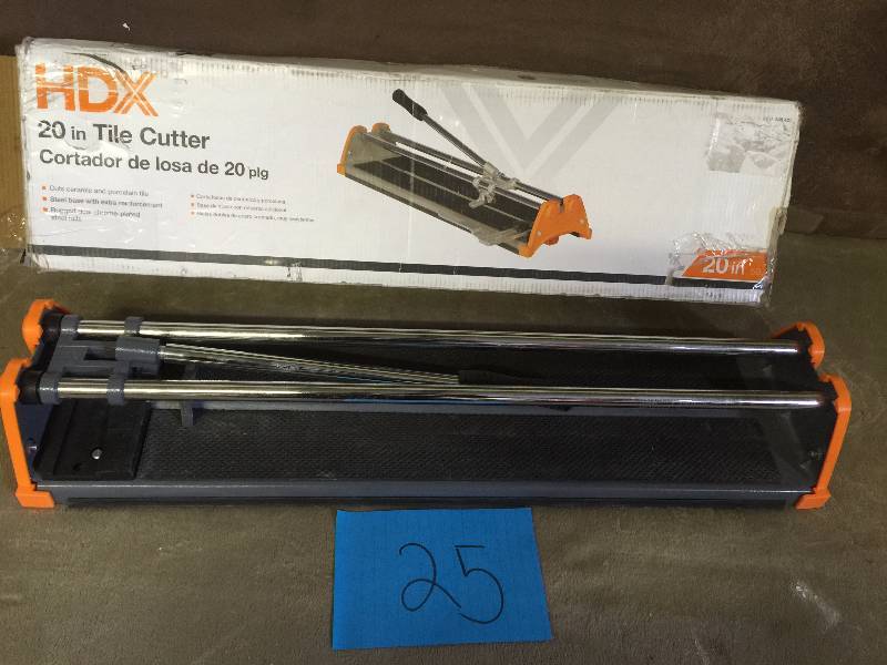 lot 25 image: HDX 20 in. Rip Ceramic Tile Cutter