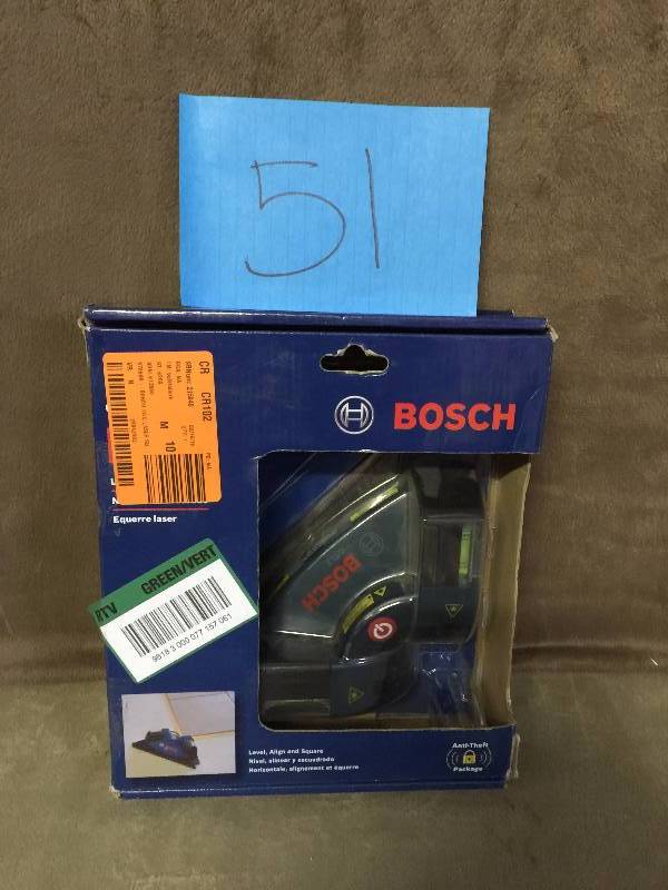 lot 51 image: BOSCH Tile Laser Square Laser Level