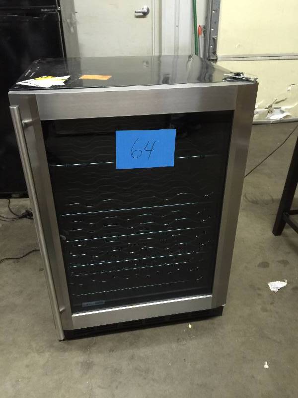 lot 64 image: Vissani 50-Bottle Wine Cooler new display model- it does have scratches and a small dent tested works
