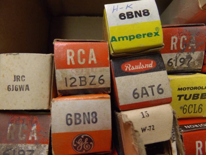 Vintage Radio and TV Tubes in Original Boxes