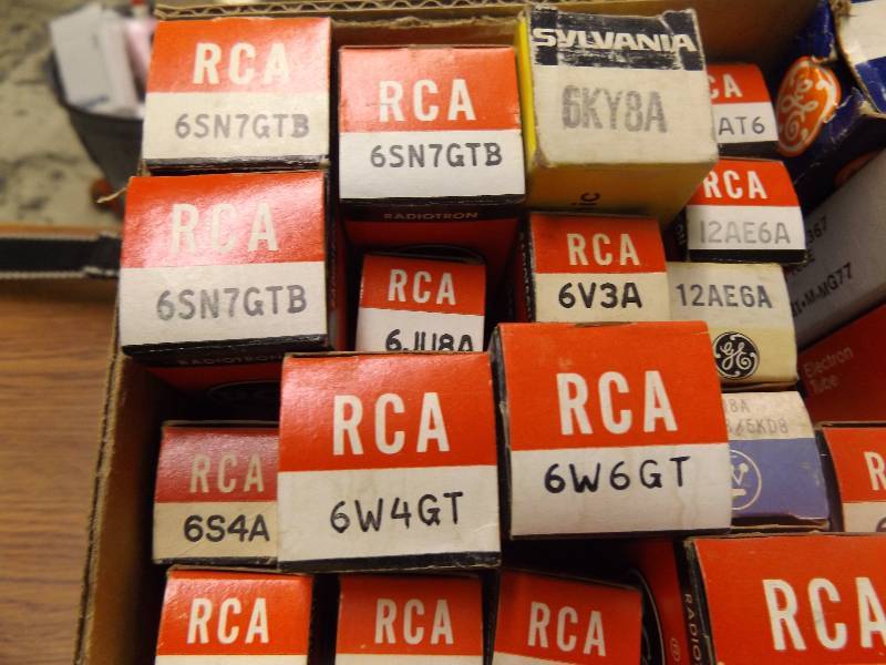 Vintage Radio and TV Tubes in Original Boxes