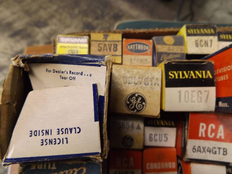 Vintage Radio and TV Tubes in Original Boxes