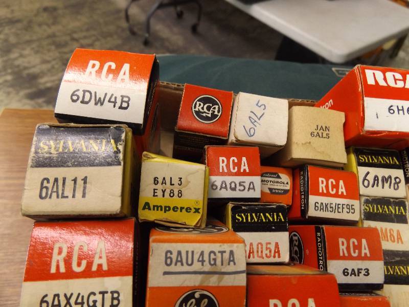 Vintage Radio and TV Tubes in Original Boxes
