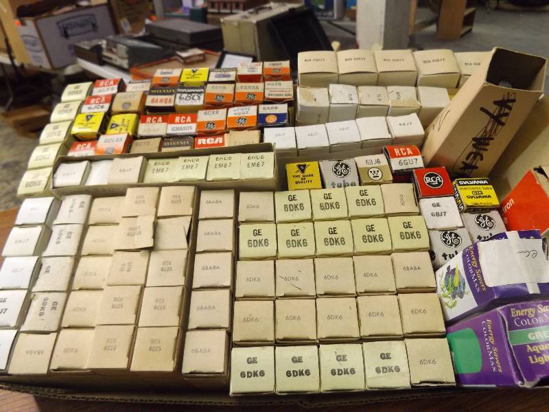 Vintage Radio and TV Tubes in Original Boxes
