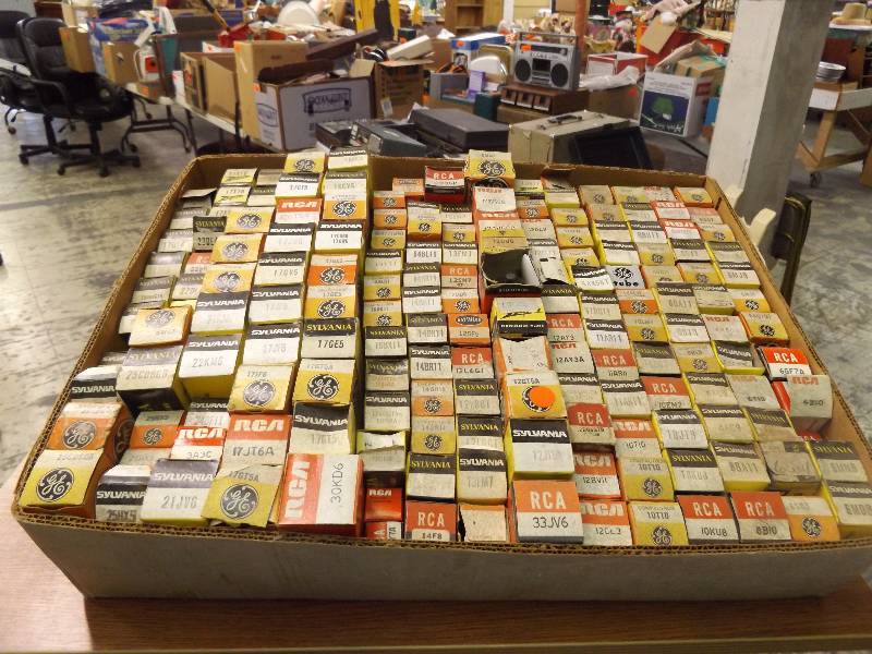 Vintage Radio and TV Tubes in Original Boxes