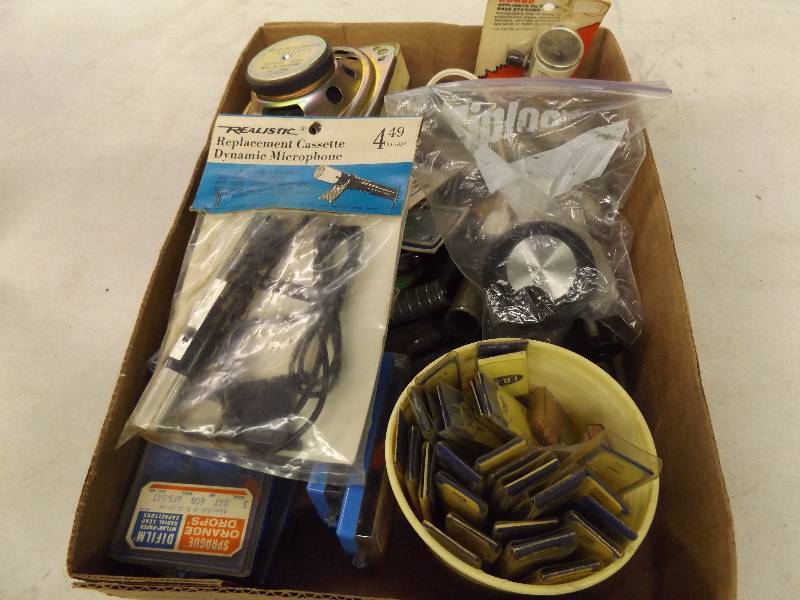 Capacitors, Microphone, Small Speaker