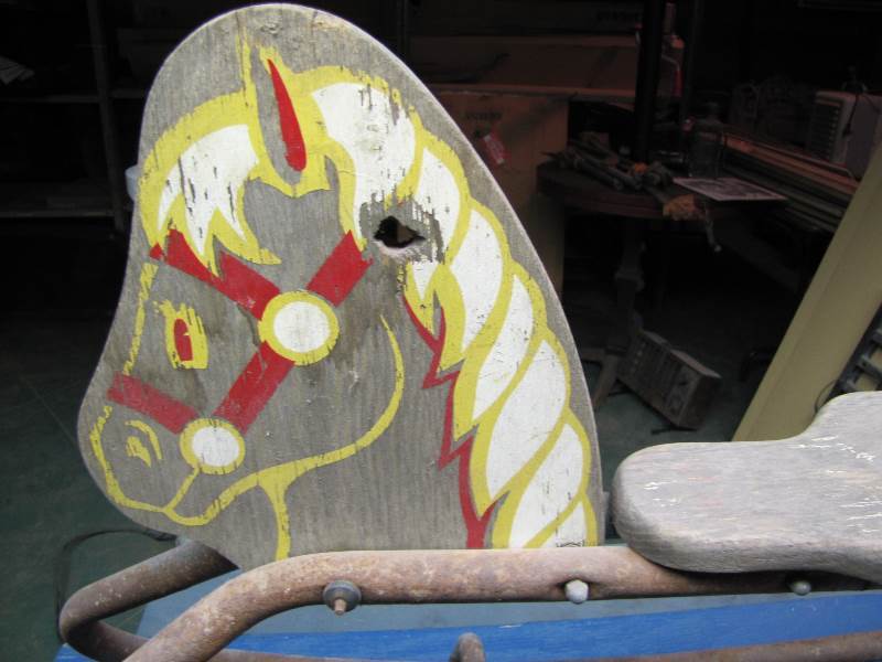 Wood & Metal Rocking Horse