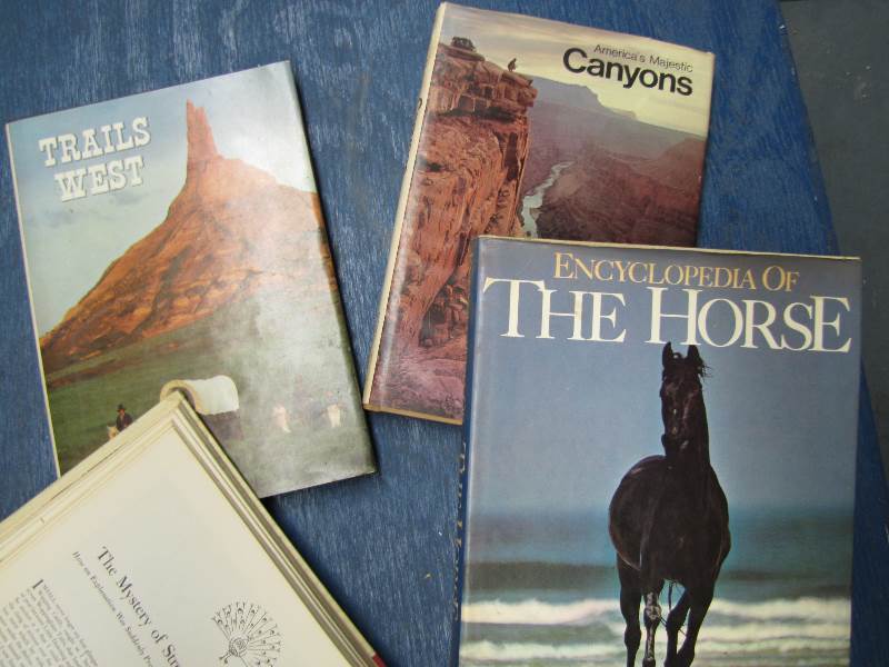 5 Hard Cover Books  Horse  Nature