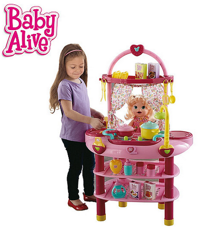 lot 3 image: Hauck Toys Baby Alive Doll Cook �N Care Playset