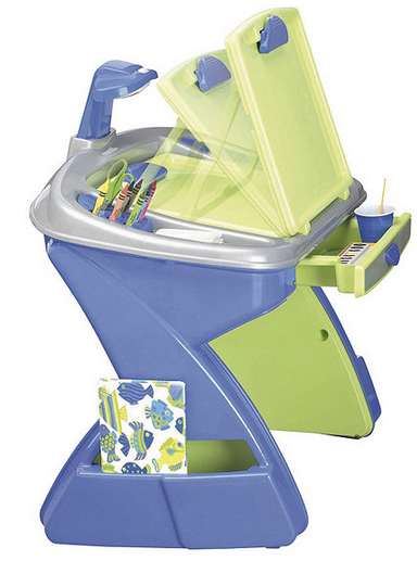lot 36 image: American Plastic Toys Creativity Desk & Easel with Chair