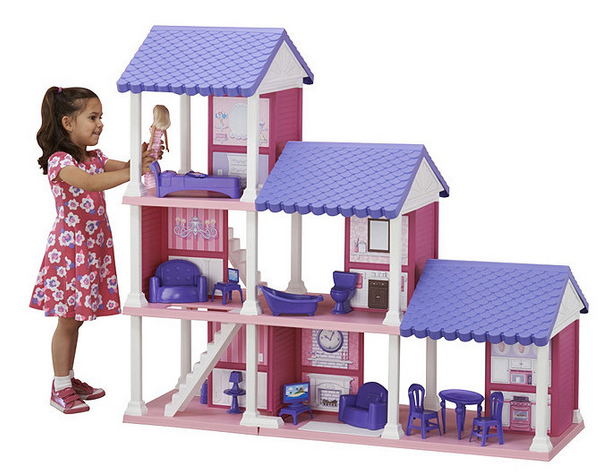 lot 38 image: American Plastic Toys Fashion Doll Dollhouse